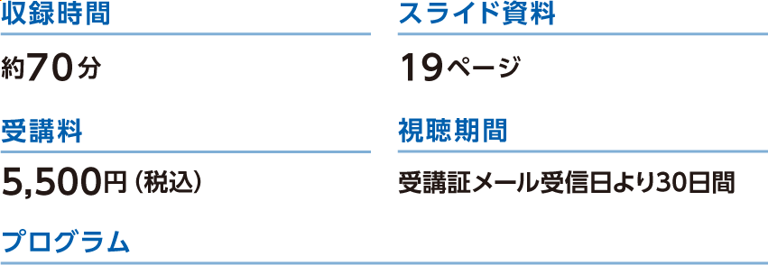 受講料　5,500円（税込）
