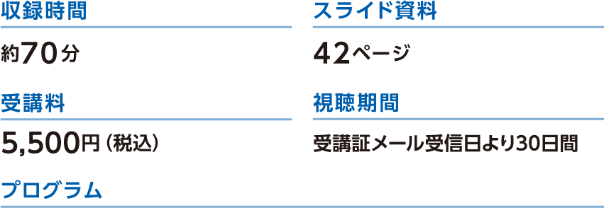 受講料　5,500円（税込）