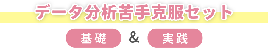 データ分析苦手克服セット　基礎＆実践